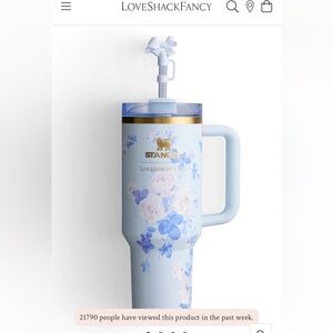 NIB Stanley x LoveShackFancy 40oz Tumbler in Everblooming Rosettes